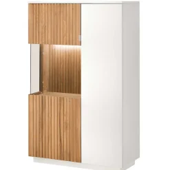 Wohnen Wohnzimmer Vitrinenschrank mit LED Beleuchtung - Miloris