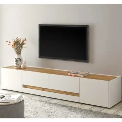 Discount Wohnen Wohnzimmer Wandregal & TV Board - Nonessia (zweiteilig)