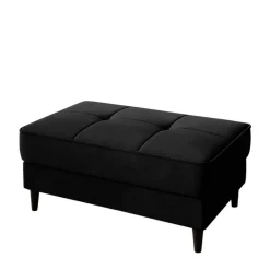 Best Wohnen Wohnzimmerhocker mit Truhe in Schwarz - Oktay