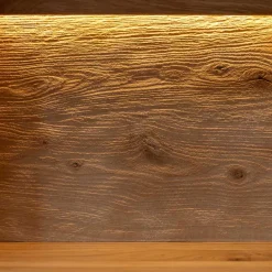 Best Wohnen Wohnzimmerschrank aus Eiche und Glas - Masicuri