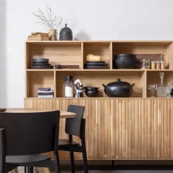 Hot Wohnen Wohnzimmerschrank mit 4 Türen & 7 Fächern - Cegrada