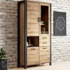 Best Wohnen Wohnzimmerschrank mit Glaseinsatz & Fach - Zavorra
