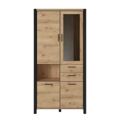 Best Wohnen Wohnzimmerschrank mit Glaseinsatz & Fach - Zavorra
