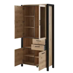 Best Wohnen Wohnzimmerschrank mit Glaseinsatz & Fach - Zavorra