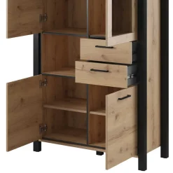 Best Wohnen Wohnzimmerschrank mit Glaseinsatz & Fach - Zavorra