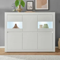 Best Wohnen Wohnzimmerschrank mit Glaseinsätzen - Ilana