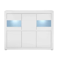 Best Wohnen Wohnzimmerschrank mit Glaseinsätzen - Ilana