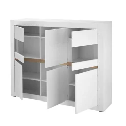 Best Wohnen Wohnzimmerschrank mit Glaseinsätzen - Ilana