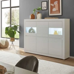 Best Wohnen Wohnzimmerschrank mit Glaseinsätzen - Ilana