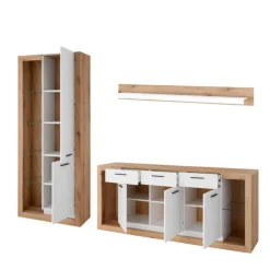 Sale Wohnen Wohnzimmerschränke und Wandboard Set - Adejano (dreiteilig)