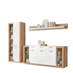 Sale Wohnen Wohnzimmerschränke und Wandboard Set - Adejano (dreiteilig)