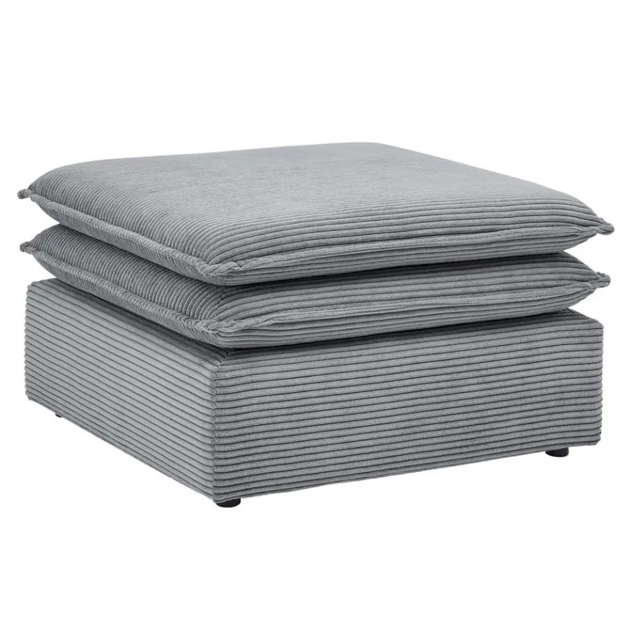 Best Wohnen Wohnzimmersessel und Hocker Set - Ruffos (zweiteilig)