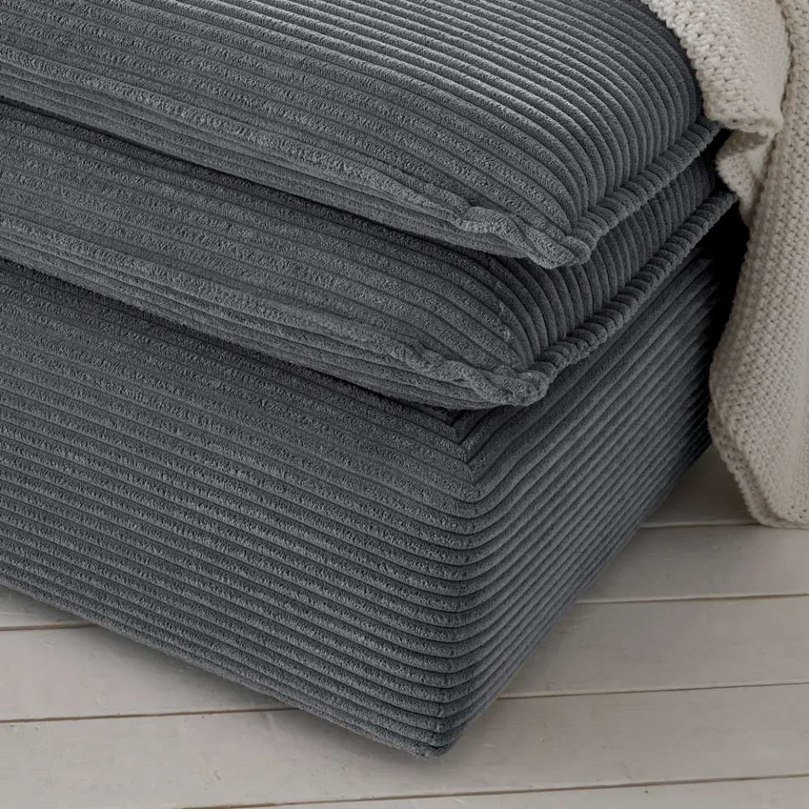 Best Wohnen Wohnzimmersessel und Hocker Set - Ruffos (zweiteilig)