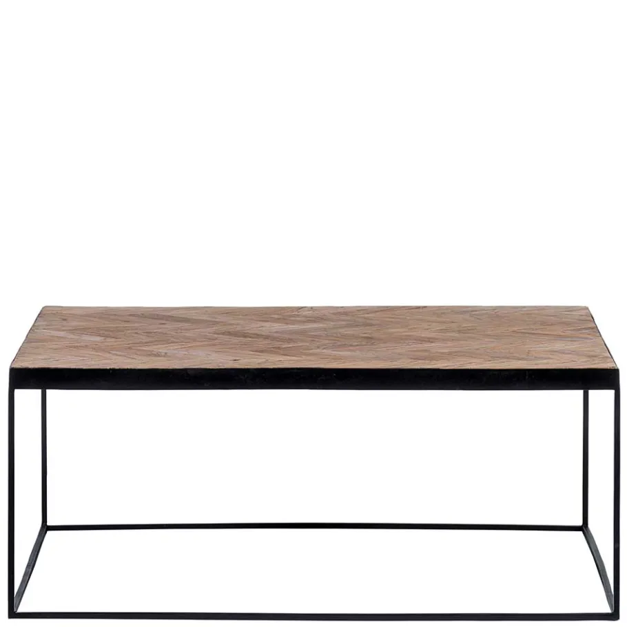 Hot Wohnen Wohnzimmertisch aus Teak mit Antik Finish - Roady