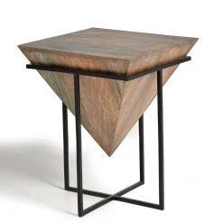 Best Wohnen Wohnzimmertisch mit Holzkorpus - umgedrehte Pyramide - Selavia