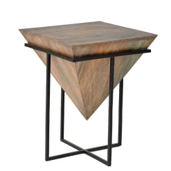 Best Wohnen Wohnzimmertisch mit Holzkorpus - umgedrehte Pyramide - Selavia