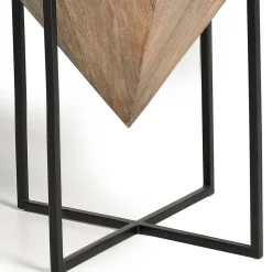Best Wohnen Wohnzimmertisch mit Holzkorpus - umgedrehte Pyramide - Selavia