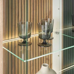 Hot Wohnen Wohnzimmer-Vitrine in Weiß und Wildeiche - Nenaloro