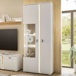 Best Wohnen Wohnzimmervitrine mit LED Beleuchtung - Racelyn
