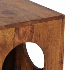 Clearance Wohnen Würfel Beistelltisch Hoslo mit Löchern