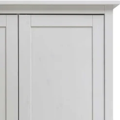 Hot Wohnen Wäscheschrank in Weiß aus Kiefer - Astinion
