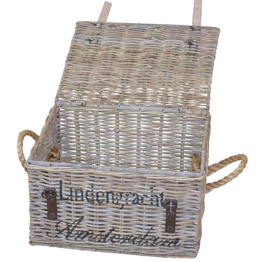 Discount Wohnen Wäschetruhe Podian aus Rattan