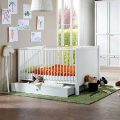 Discount Wohnen 70x140 Babybettchen Masculino in Weiß