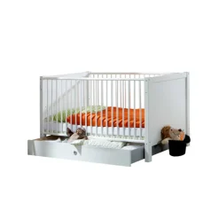 Discount Wohnen 70x140 Babybettchen Masculino in Weiß