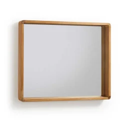 Sale Wohnen 80x65 Badezimmerspiegel mit Teak Holz - Tiranny