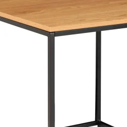 Outlet Wohnen 45x45 Beistelltisch in Eiche & Schwarz - Mercadeo