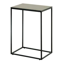 New Wohnen 45x30 Beistelltisch mit Keramikplatte in Braun - Opium