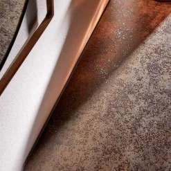 New Wohnen 45x30 Beistelltisch mit Keramikplatte in Braun - Opium
