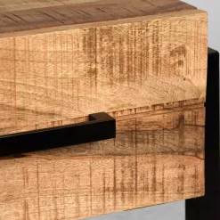 Clearance Wohnen 50x50 Beistelltisch mit Schublade aus Massivholz - Schanow