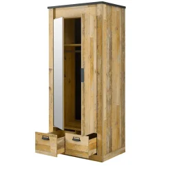 Hot Wohnen 90x200 Bett & Nachttisch & Schrank - Naiavio (dreiteilig)