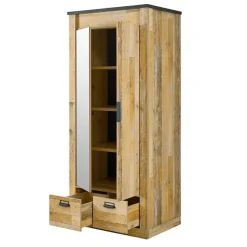 Hot Wohnen 90x200 Bett & Nachttisch & Schrank - Naiavio (dreiteilig)