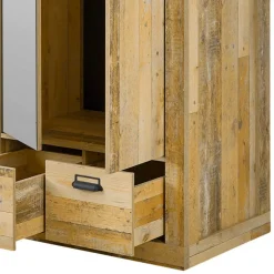 Hot Wohnen 90x200 Bett & Nachttisch & Schrank - Naiavio (dreiteilig)