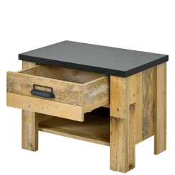 Hot Wohnen 90x200 Bett & Nachttisch & Schrank - Naiavio (dreiteilig)