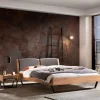Discount Wohnen 140x200 Bett aus Wildeiche mit Kufen - Maria