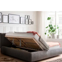 Outlet Wohnen 180x200 Bett mit Bettkasten & TTF Matratzen - Zebastio