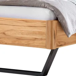 New Wohnen 140x200 Bett mit Wildbuche Rahmen - Gannices