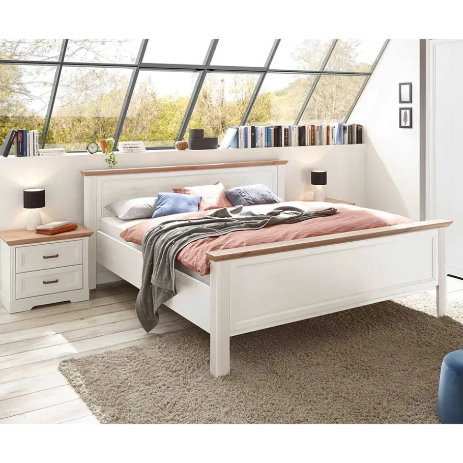 Discount Wohnen 160x200 Bettanlage & Kleiderschrank - Maggio (vierteilig)