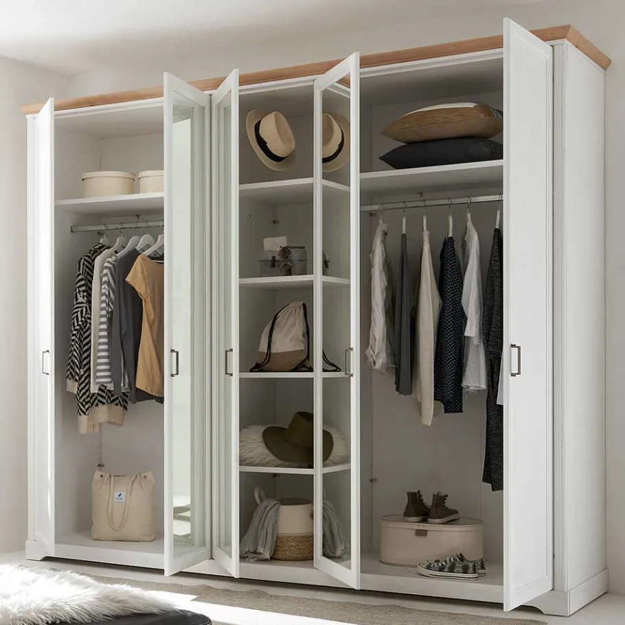 Discount Wohnen 160x200 Bettanlage & Kleiderschrank - Maggio (vierteilig)
