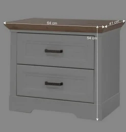 Discount Wohnen 160x200 Bettanlage & Kleiderschrank - Maggio (vierteilig)