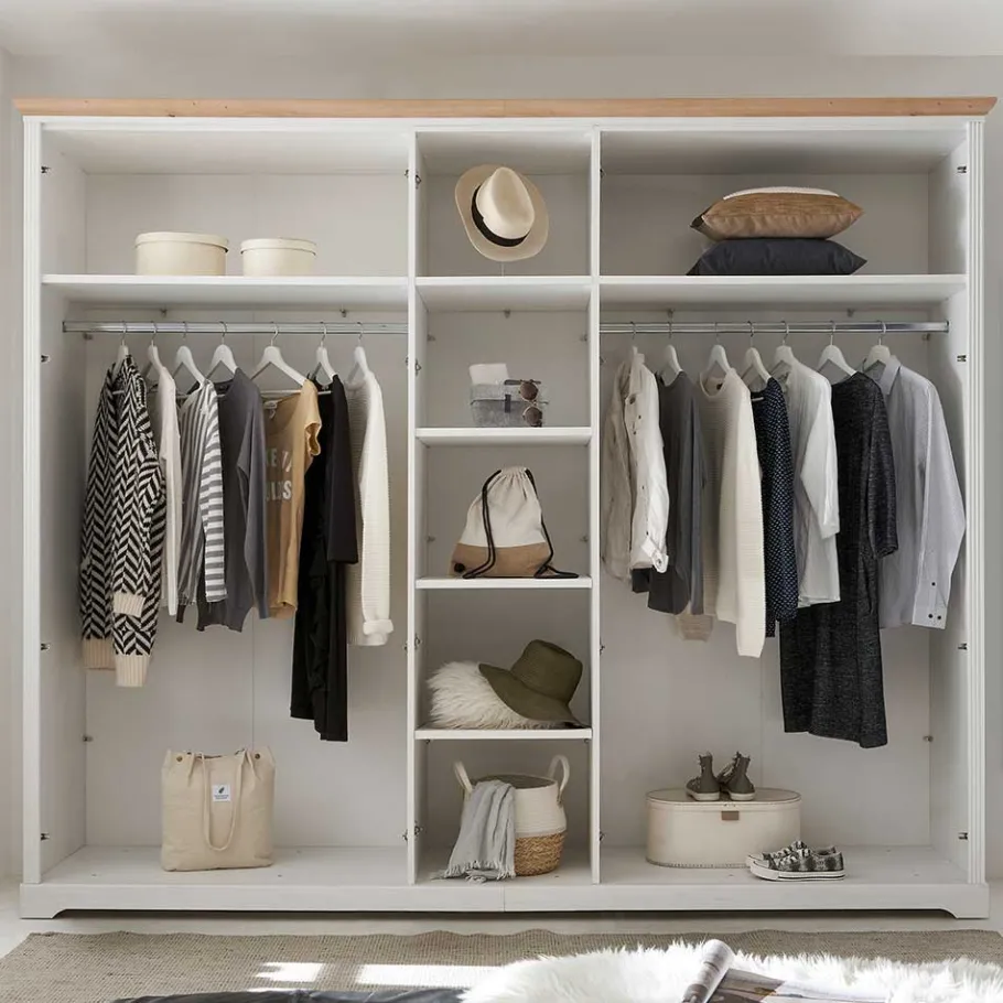 Discount Wohnen 160x200 Bettanlage & Kleiderschrank - Maggio (vierteilig)