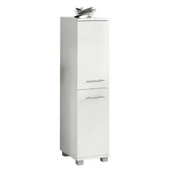 New Wohnen 31x117 cm Badezimmer Schrank mit 2 Türen - Amassa