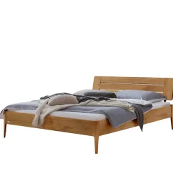 Sale Wohnen 140x200 cm Bettgestell aus Massivholz Wildeiche - Carismata