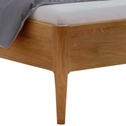 Sale Wohnen 140x200 cm Bettgestell aus Massivholz Wildeiche - Carismata