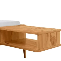 Sale Wohnen 140x200 cm Bettgestell aus Massivholz Wildeiche - Carismata