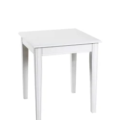 Discount Wohnen 45x45 cm Landhaus Beistelltisch in Weiß - Leida