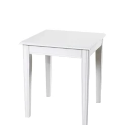 Discount Wohnen 45x45 cm Landhaus Beistelltisch in Weiß - Leida